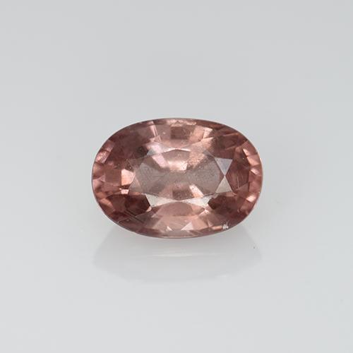 Granada malaia rosa natural 0,67ct, corte oval, VS