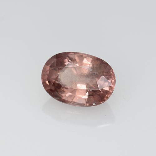 Granada malaia rosa natural 0,67ct, corte oval, VS