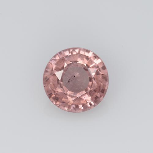 Granada malaia rosa natural 0,63ct, corte redondo, VS