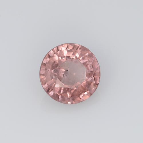 Granada malaia rosa natural 0,63ct, corte redondo, VS