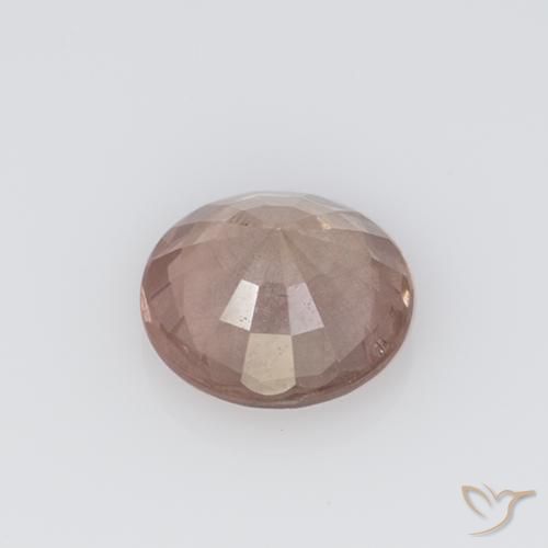 Granada malaia rosa natural 0,75ct, corte redondo, VS