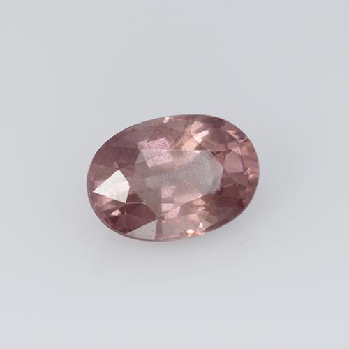 Granada malaia rosa natural 0,70ct, corte oval, VS