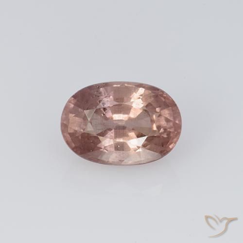 Granada malaia rosa natural 0,77ct, corte oval, VS