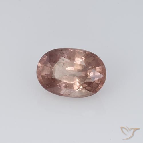 Granada malaia rosa natural 0,77ct, corte oval, VS