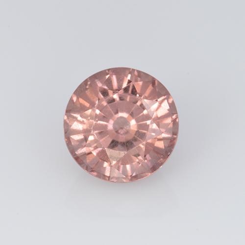 Granada malaia rosa natural 0,82ct, corte redondo, VS