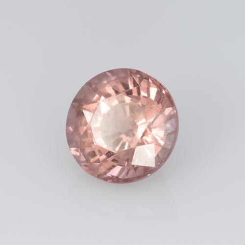 Granada malaia rosa natural 0,82ct, corte redondo, VS