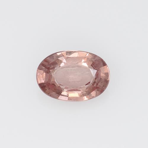 Granada malaia rosa natural 0,59ct, corte oval, VS