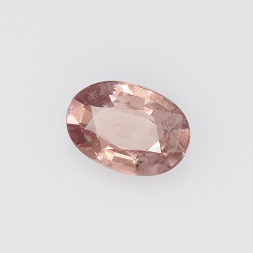 Granada malaia rosa natural 0,59ct, corte oval, VS