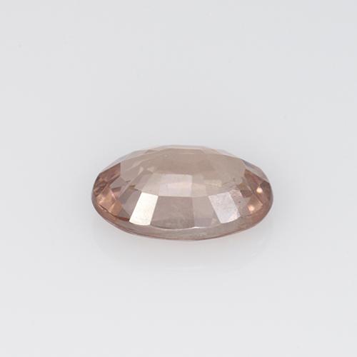 Granada malaia rosa natural 0,59ct, corte oval, VS