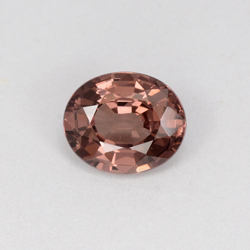 Granada malaia rosa natural 0,87ct, corte oval, VS