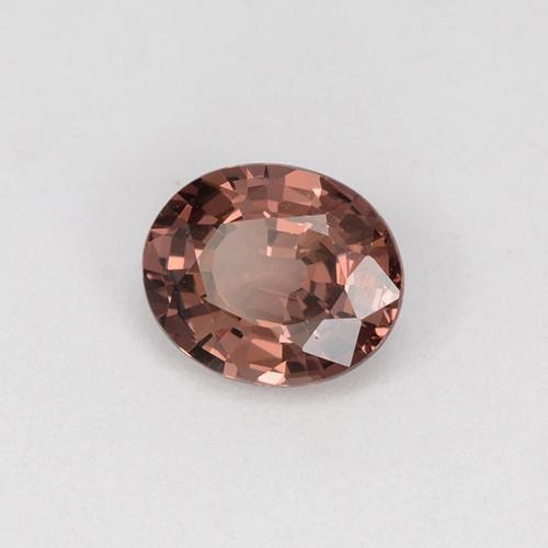 Granada malaia rosa natural 0,87ct, corte oval, VS