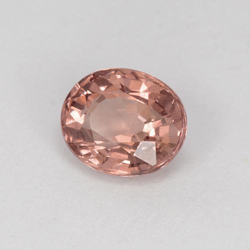 Granada malaia rosa natural 0,88ct, corte oval, VVS-VS