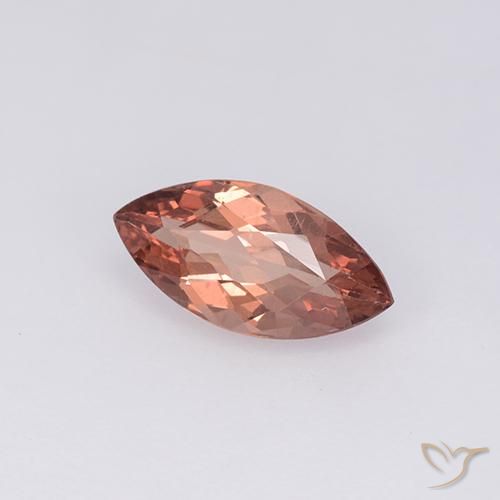 Malaya Garnet vermelho quente Natural 1.25ct, Marquesa, VS