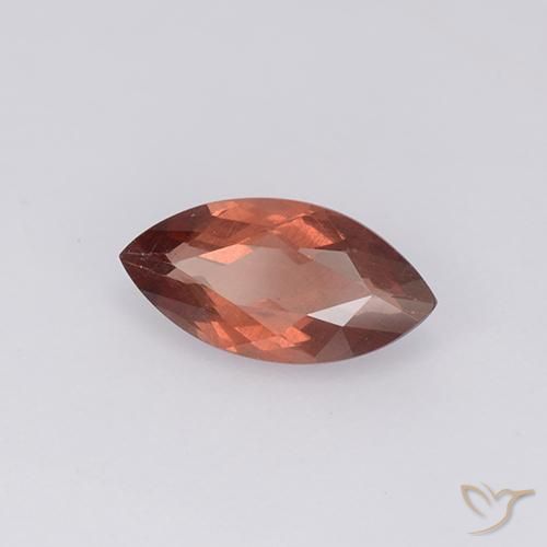 Malaya Garnet Vermelho escuro Natural 1.26ct, Marquesa, VS