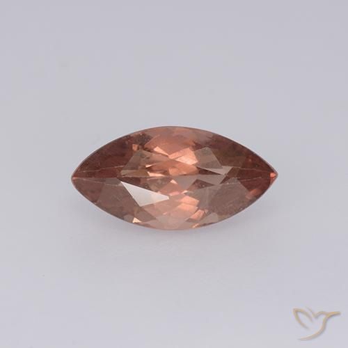 Granada malaia vermelha de 1,48 quilates, corte marquise de 9,9 x 5 mm da Tanzânia, Photo A