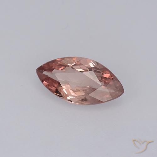 Malaya Garnet vermelho médio Natural 0.87ct, Marquesa, VS