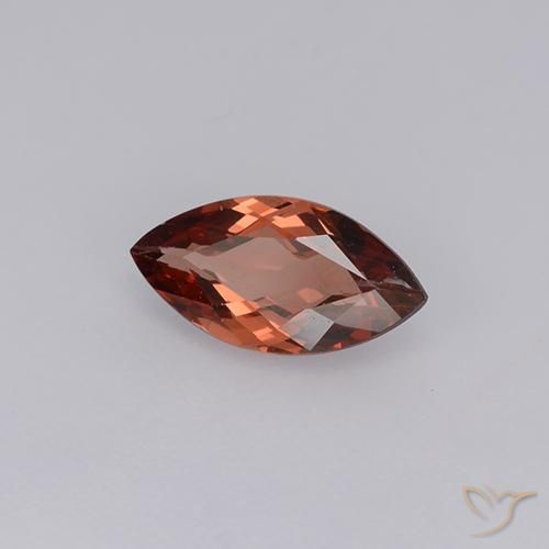 Malaya Garnet vermelho carmesim Natural 0.95ct, Marquesa, VS