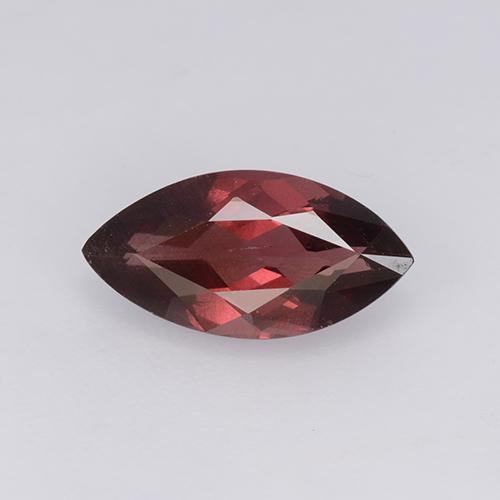 Granada malaia vermelho natural 2,39ct, marquise, VS