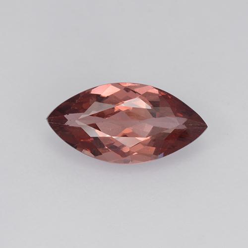 Granada malaia vermelho natural 1,57ct, marquise, VVS-VS