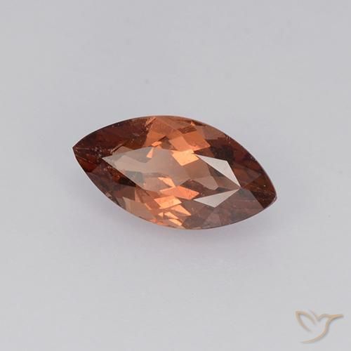 Malaya Garnet vermelho médio Natural 1.10ct, Marquesa, VVS-VS
