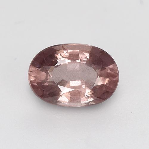 Granada malaia rosa natural 0,64ct, corte oval, VS