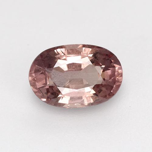 Granada malaia rosa natural 0,63ct, corte oval, VS