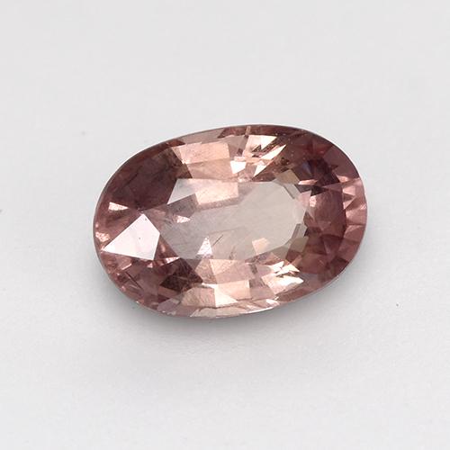 Granada malaia rosa natural 0,63ct, corte oval, VS