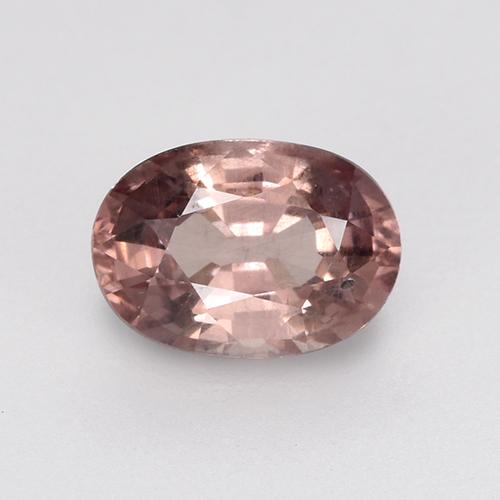 Granada malaia rosa natural 0,65ct, corte oval, VS
