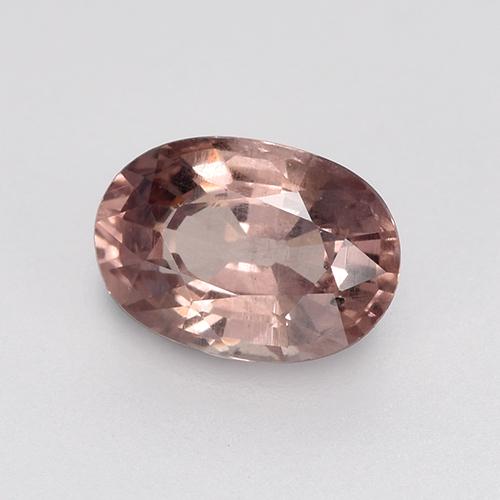 Granada malaia rosa natural 0,65ct, corte oval, VS