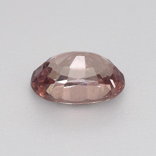 Granada malaia rosa natural 0,65ct, corte oval, VS