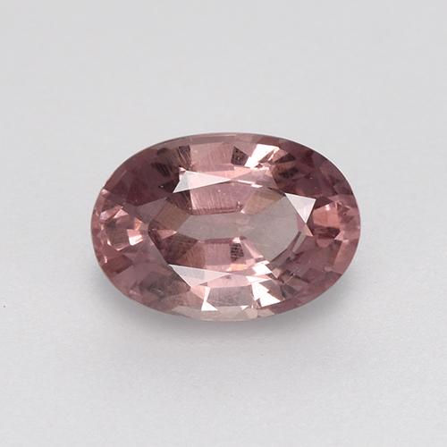 Granada malaia rosa natural 0,59ct, corte oval, VS