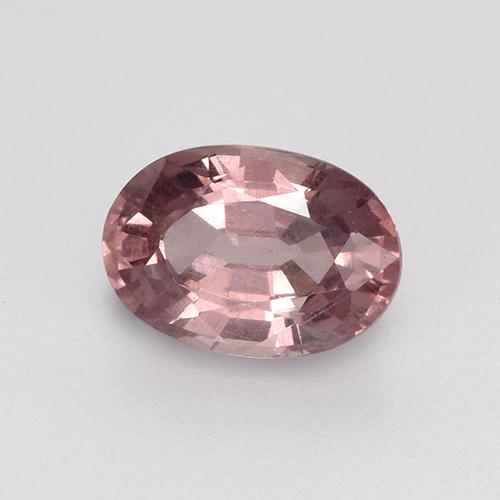 Granada malaia rosa natural 0,59ct, corte oval, VS