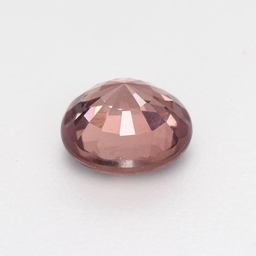 Granada malaia rosa natural 0,64ct, corte redondo, VS