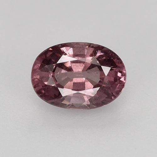 Granada malaia roxo natural 0,66ct, corte oval, VS
