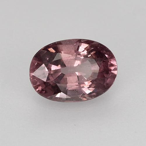 Granada malaia roxo natural 0,66ct, corte oval, VS
