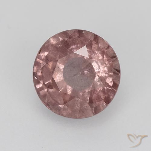 Malaya Garnet rosa rosa Natural 0.92ct, Redondo, VS-SI