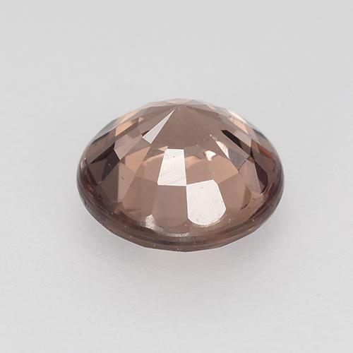 Granada malaia rosa natural 0,67ct, corte redondo, VS