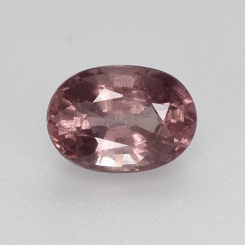 Granada malaia vermelho natural 0,75ct, corte oval, VS