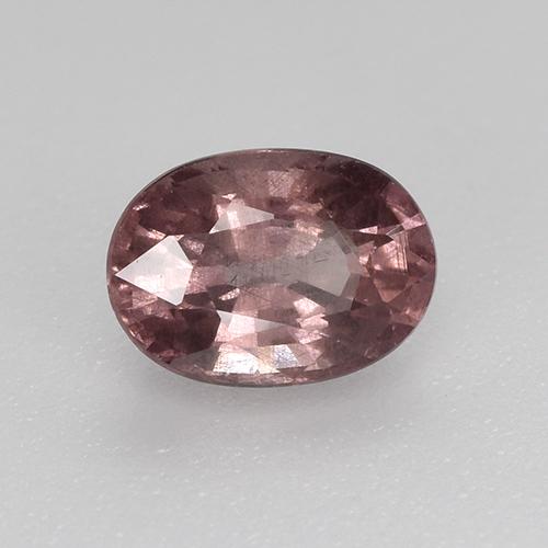 Granada malaia vermelho natural 0,75ct, corte oval, VS