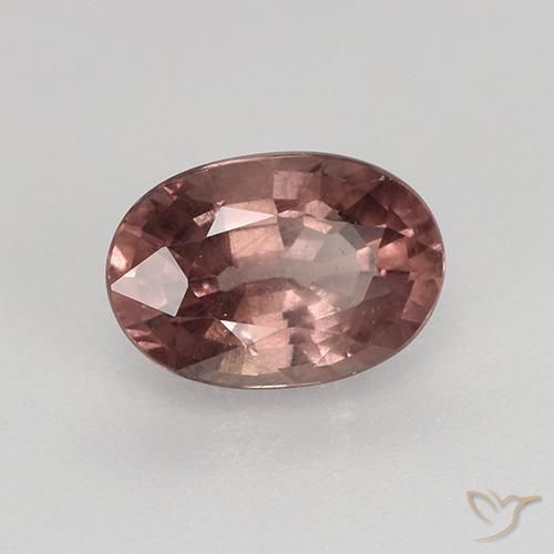 Granada malaia vermelho natural 0,76ct, corte oval, VS-SI