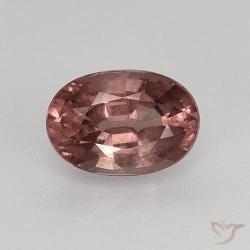Granada malaia vermelho natural 0,76ct, corte oval, VS-SI