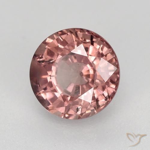 Malaya Garnet Luz rosa Natural 0.85ct, Redondo, VS