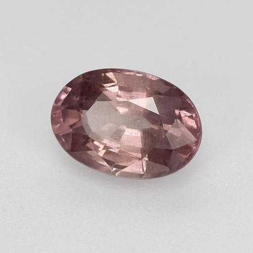 Granada malaia rosa natural 0,63ct, corte oval, VS