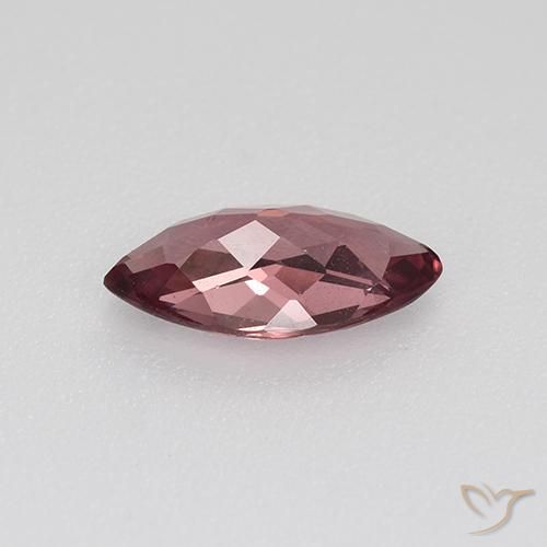 Granada malaia vermelho natural 0,87ct, marquise, VS