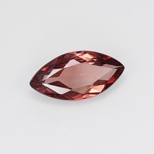 Granada malaia vermelho natural 1,00ct, marquise, VVS-VS