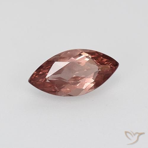 Malaya Garnet rosa avermelhado Natural 0.82ct, Marquesa, VS-SI