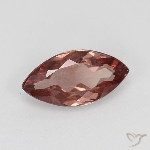 Malaya Garnet Vermelho escuro Natural 0.90ct, Marquesa, VS-SI