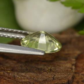 Granada do mali amarelo natural 1,04ct, corte oval, VS
