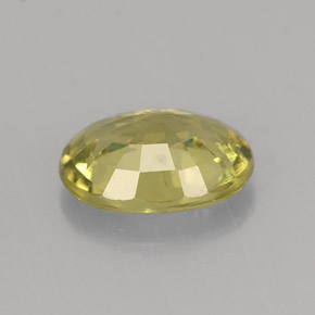 Granada do Mali Verde amarelado Natural 1,42ct, Corte Oval, VS