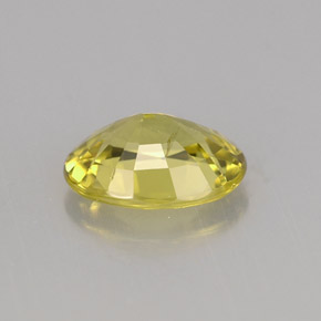Granada do mali amarelo natural 1,41ct, corte oval, VS